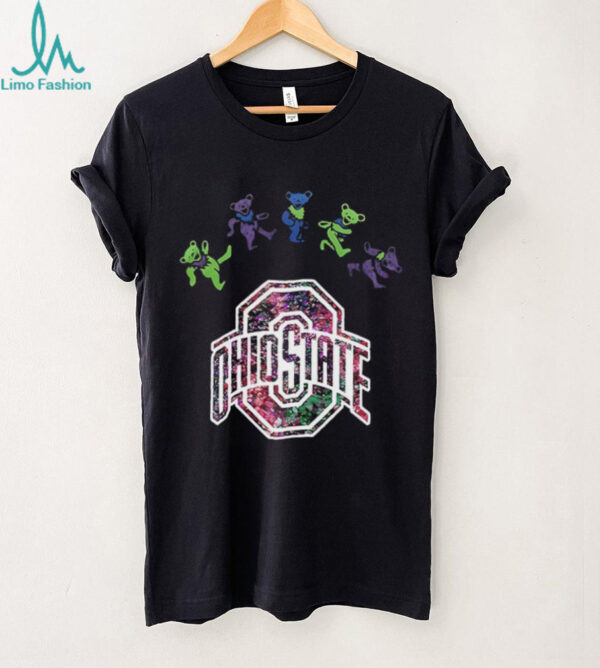 Ohio State Buckeyes x Grateful Dead night 2025 bears logo shirt