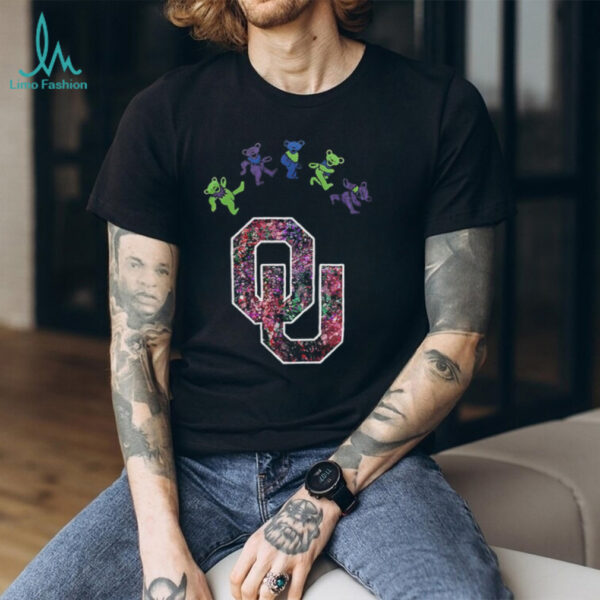 Oklahoma Sooners x Grateful Dead night 2025 bears logo shirt