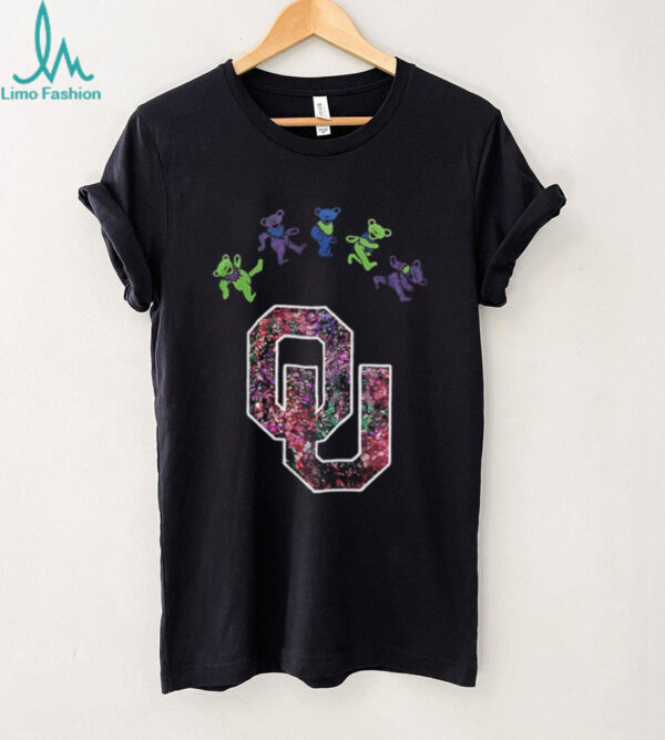 Oklahoma Sooners x Grateful Dead night 2025 bears logo shirt