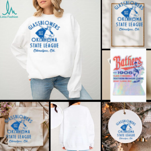 Okmulgee Glassblowers Oklahoma State League Baseball Shirt