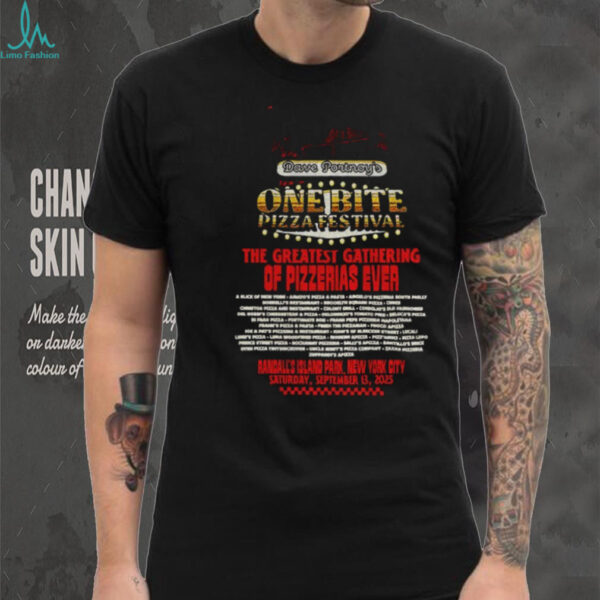 One Bite Pizza Festival 2025 the greatest gathering of pizzerias ever vintage shirt