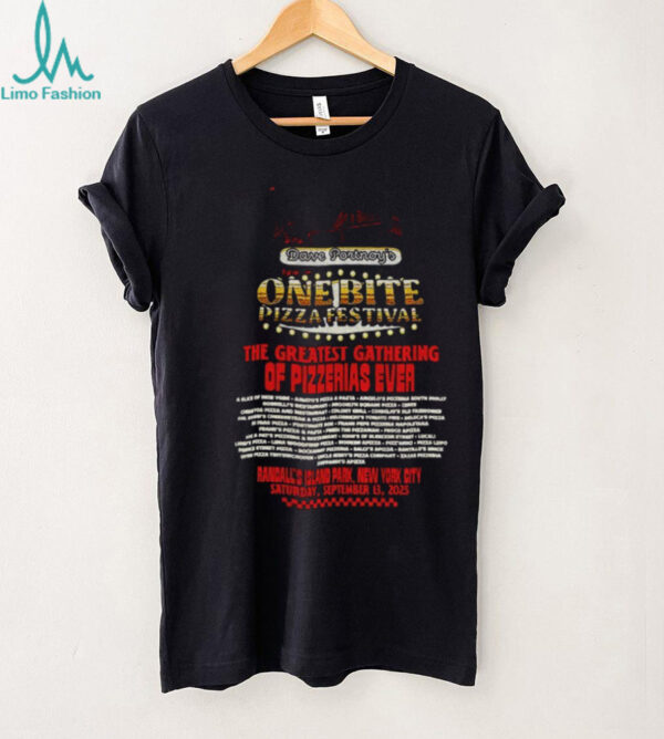 One Bite Pizza Festival 2025 the greatest gathering of pizzerias ever vintage shirt
