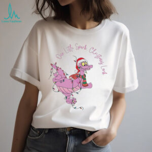One Little Spark Figment Christmas Disney Epcot Purple Dragon shirt