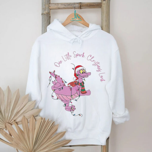 One Little Spark Figment Christmas Disney Epcot Purple Dragon shirt