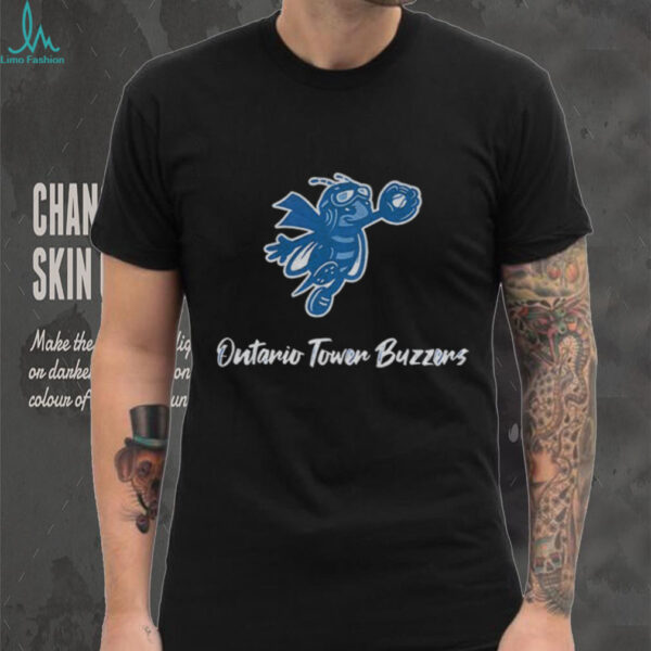 Ontario Tower Buzzers Baseball mascot logo 2025 shirt