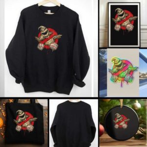 Oogie Boogie from The Nightmare Before Christmas No Boogies Allowed Halloween shirt