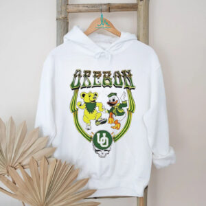 Oregon Ducks mascot with Grateful Dead Football NFL 2025 vintage shirt