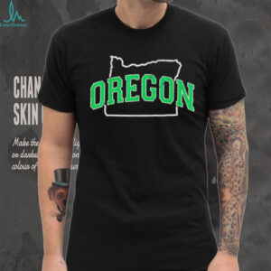 Oregon map green as Oregon Ducks shirt
