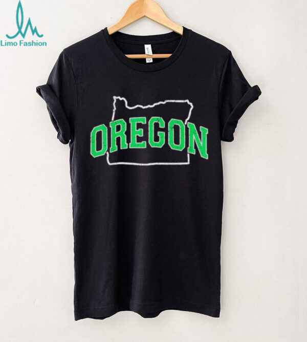 Oregon map green as Oregon Ducks shirt