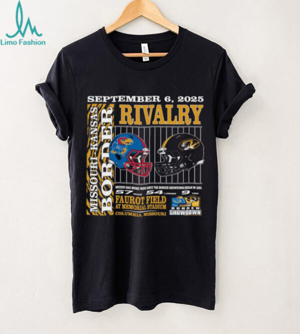 Original Mizzou Tiger Vs Kansas Jayhawks Rivalry TIger Stripe Football Game Day Sep 6 2025 T Shirt