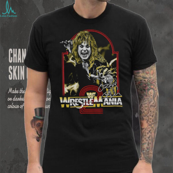 Ozzy Osbourne Black Sabbath WrestleMania WWE signature shirt