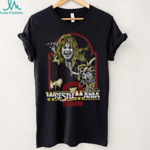 Ozzy Osbourne Black Sabbath WrestleMania WWE signature shirt