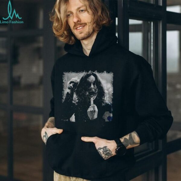 Ozzy Osbourne middle finger Black Sabbath singer RIP 2025 memorial shirt