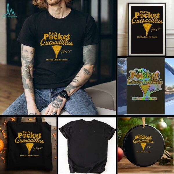 Pat Murphy Milwaukee Brewers Pat’s Pocket Quesadillas the man likes his snacks shirt