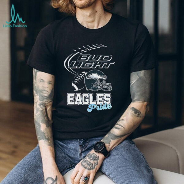 Philadelphia Eagles Bud Light pride helmet shirt