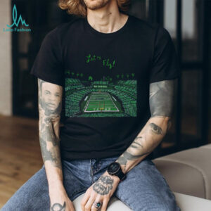 Philadelphia Eagles Football NFL Stadium Let’s Fly Go Birds cartoon shirt