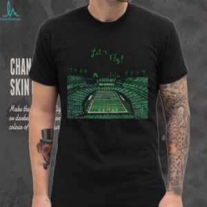 Philadelphia Eagles Football NFL Stadium Let’s Fly Go Birds cartoon shirt