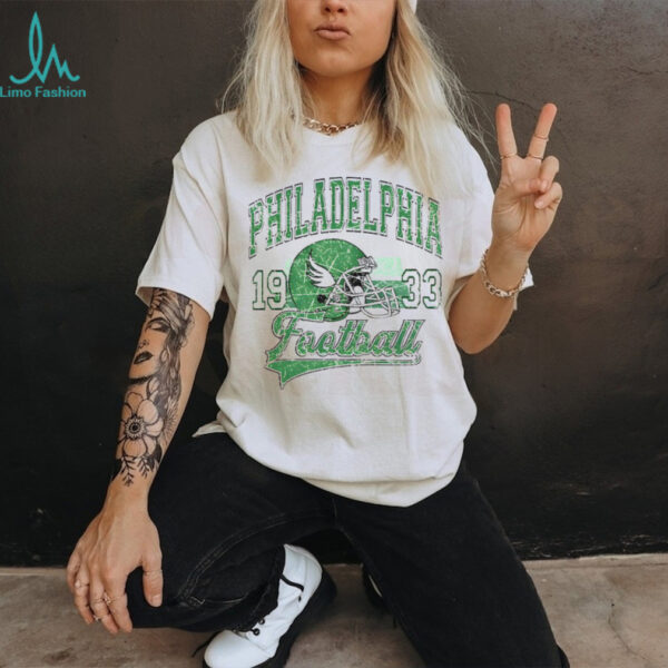 Philadelphia Eagles helmet American football team game day retro shirt