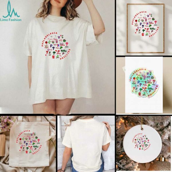 Philadelphia Phillies Baseball Collage Icons shirt