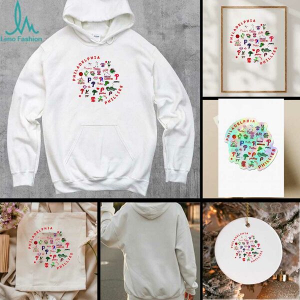 Philadelphia Phillies Baseball Collage Icons shirt