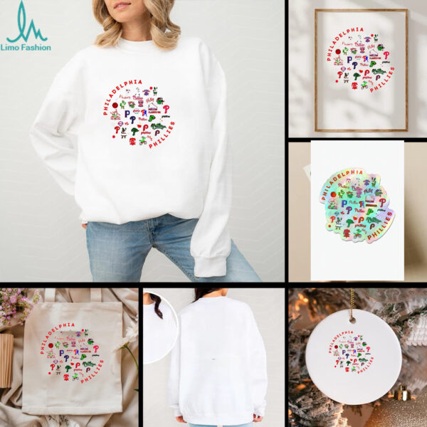 Philadelphia Phillies Baseball Collage Icons shirt