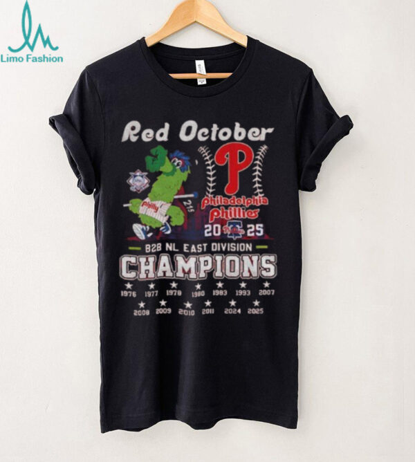 Philadelphia Phillies Red October B2B NL East Division Champions shirt