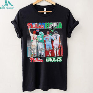 Philadelphia Phillies vs Philadelphia Eagles signatures team logo shirt