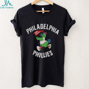 Phillie Phanatic holding Phillies flag Philadelphia Phillies MLB Baseball Champions 2025 shirt