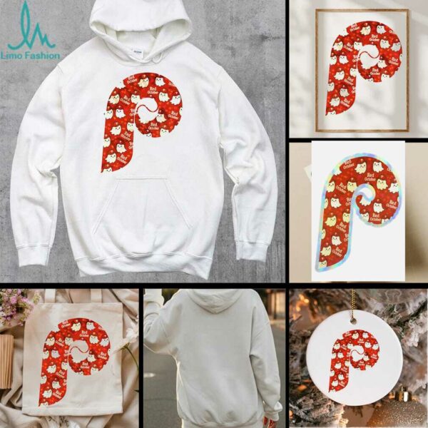 Phillies baseball Red October cute ghosts Happy Halloween shirt