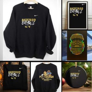 Pittsburgh Panthers Backyard Brawl Pitt mascot vintage shirt
