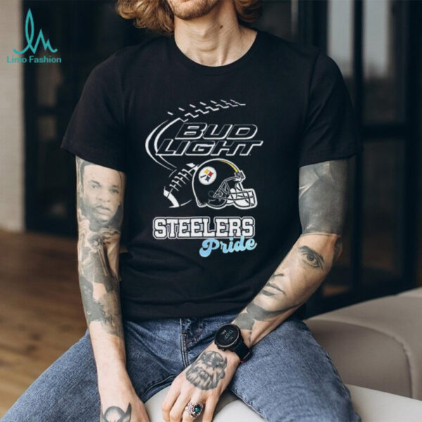 Pittsburgh Steelers Bud Light pride helmet shirt