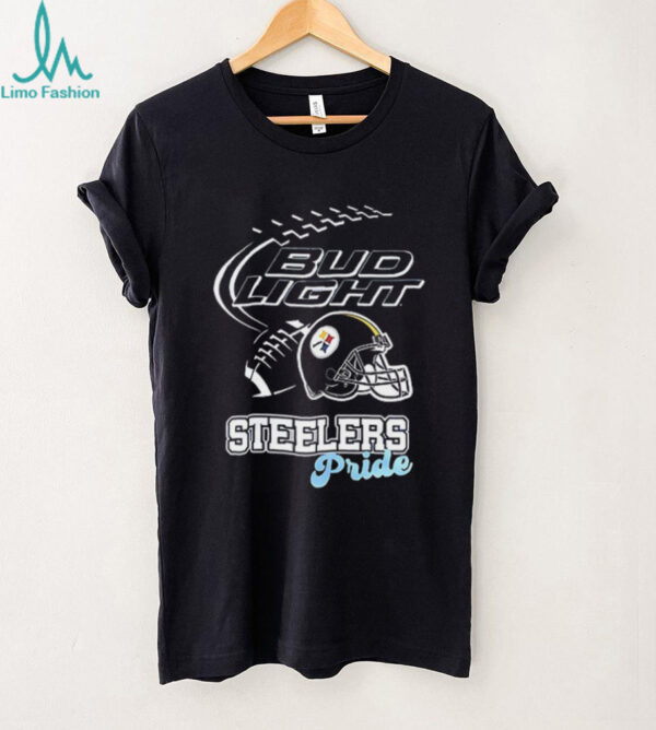 Pittsburgh Steelers Bud Light pride helmet shirt