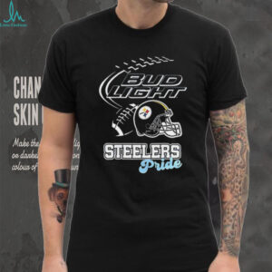 Pittsburgh Steelers Bud Light pride helmet shirt