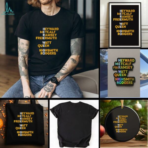 Pittsburgh Steelers Football Here We Go Names t shirt