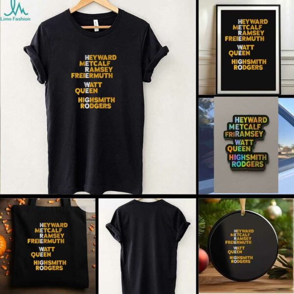 Pittsburgh Steelers Football Here We Go Names t shirt