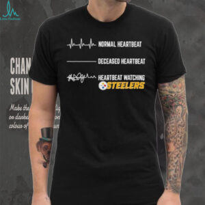 Pittsburgh Steelers Football NFL normal heartbeat deceased heartbeat heartbeat watching shirt