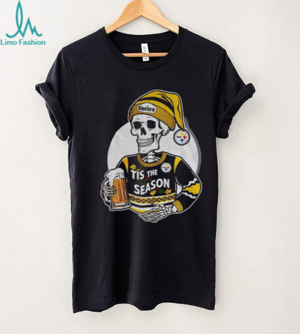 Pittsburgh Steelers Skeleton tis the season Halloween shirt