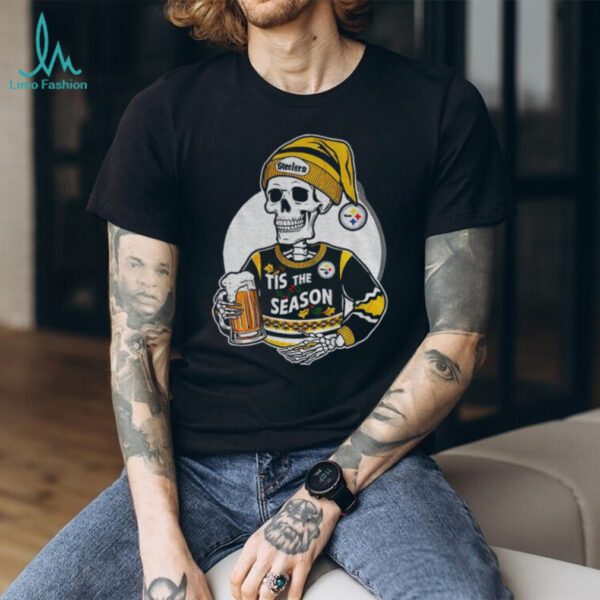Pittsburgh Steelers Skeleton tis the season Halloween shirt