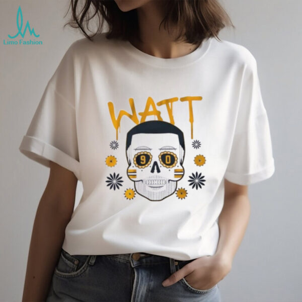 Pittsburgh Steelers T.J. Watt Sugar Skull Floral Remix shirt