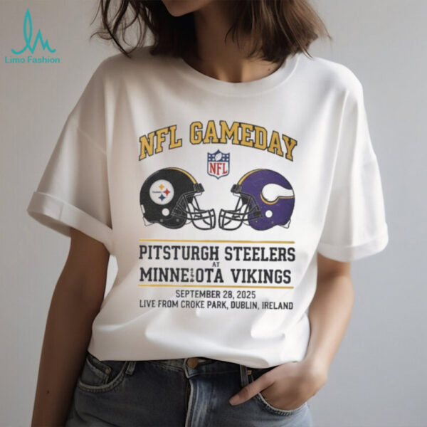 Pittsburgh Steelers vs Minnesota Vikings Sep 28 2025 Croke Park Gameday shirt