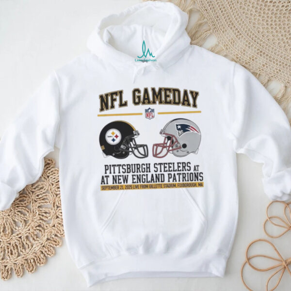Pittsburgh Steelers vs New England Patriots Sep 21 2025 Gillette Stadium Gameday shirt