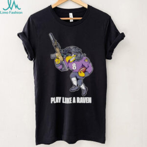 Play Like A Raven Baltimore Ravens Military Raven shirt
