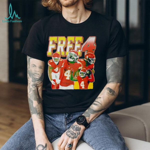Rashee Rice Free 4 Kansas City Chiefs football shirt