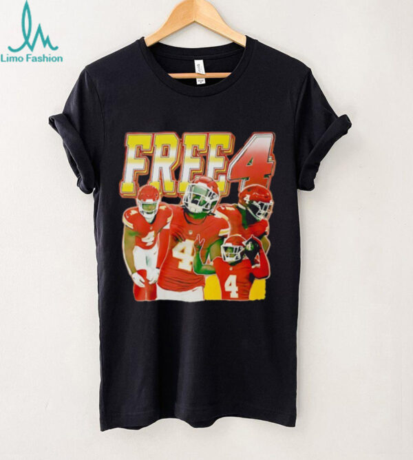 Rashee Rice Free 4 Kansas City Chiefs football shirt