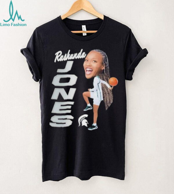 Rashunda Jones Michigan State Spartans Elevated Caricature shirt