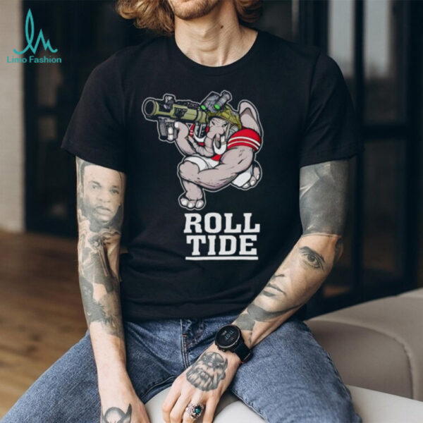 Roll Tide Alabama Elephant Military Rocket Launcher shirt