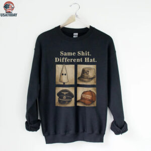 Same shit different hat maga red hat vintage poltical shirt