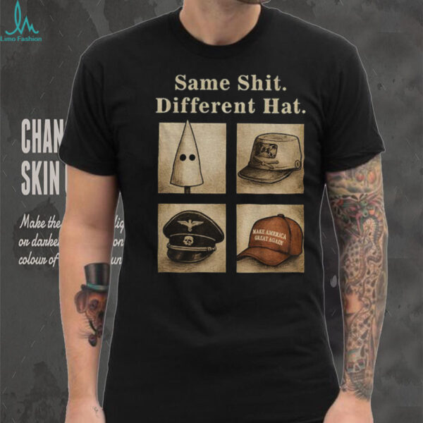 Same shit different hat maga red hat vintage poltical shirt