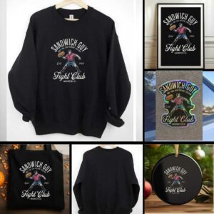 Sandwich guy only you can prevent fascism estd 2025 Fight club Washington DC t shirt