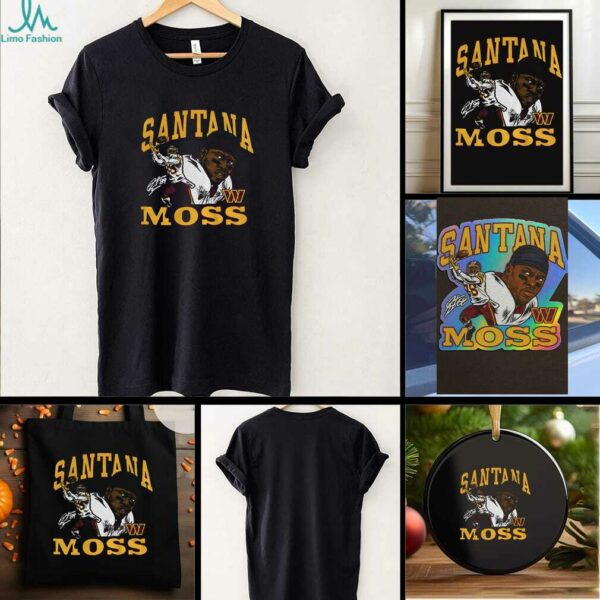 Santana Moss Washington Commanders NFL signature graphic shirt